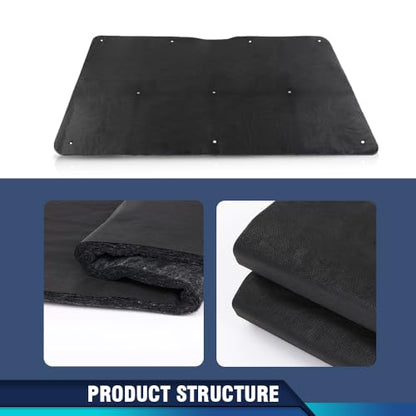 PIT66Hood Insulation Pad 1/2" W/ Clips Compatible with Buick Regal 1981-1987 - style: 1981-1987 Buick Regal