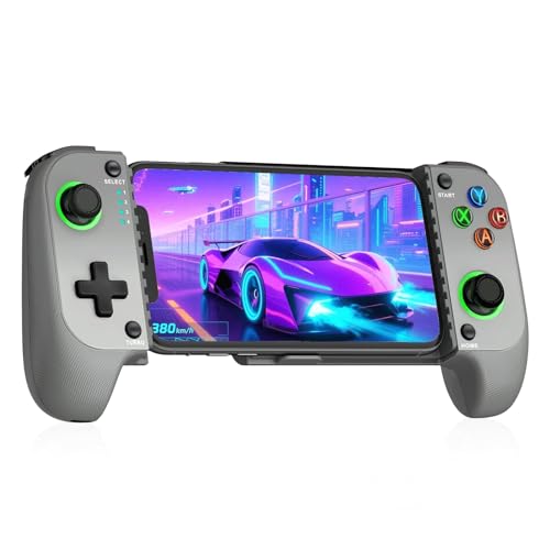 CYOYPPY Mobile Game Controller for iPhone/Android Wireless gaming controller Support Phone Case - Compatible with Xbox Game Pass, Steam Link, Call of Duty, Roblox & Minecraft - color: Grey