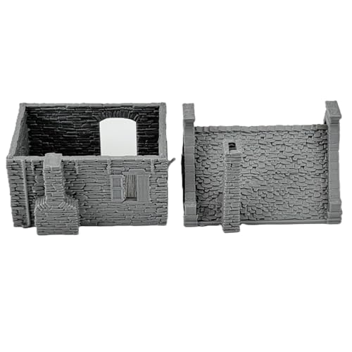 Steele's Residence Terrain 28mm | Stone house terrain for Dungeons & Dragons, tabletop RPGs and wargaming with removable roof and playable interior