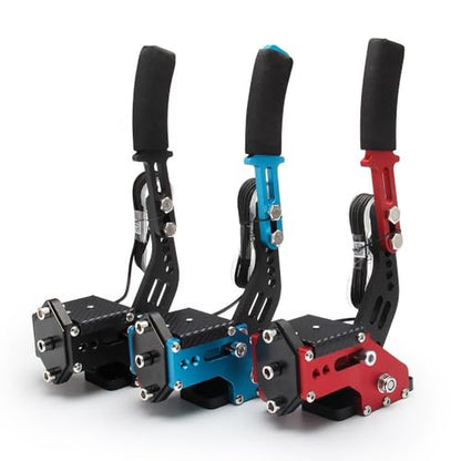 GOIPKO PC Racing Game USB Handbrake, 64 Bit PC USB Handbrake Compatible with Logitech G27/G29/G920 T500 T300 Simulated Racing Games (Red) - color: Red