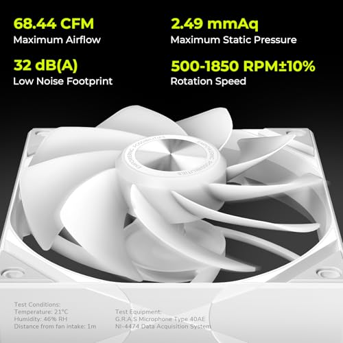 Tryx 120mm Case Fan Reverse Blade ARGB PC Computer Quiet Fan 3in1 Cooler, Upgraded Pogo-Pin Connection with Magnetic Cable，ARGB Gen2 LEDs，New Version ROTA SL，White - color: 3in1 White, size: Reverse Fan