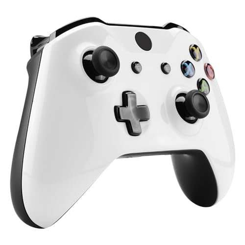 eXtremeRate Glow in The Dark Faceplate Cover Case, Front Housing Shell Replacement Kit for Xbox One S & Xbox One X Controller (Model 1708) - Controller NOT Included - color: Glow in The Dark