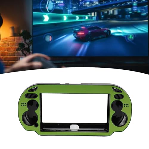 Zopsc Game Console Metal Case, Premium Aluminum Alloy Protective Hard Shell Cover for PSV 1000 Handheld Console Green - color: Green