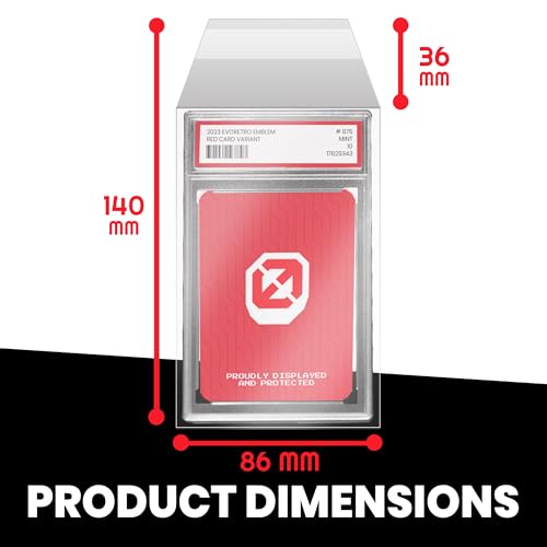EVORETRO PSA Graded Resealable Sleeves - Premium Acid-Free Card Protection, Archival-Safe, Crystal Clear, Dustproof, Scratch Resistant - 100 Pack for Collectors - size: PSA Graded Resealable Sleeves (Pack of 100)