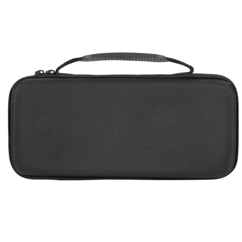 Estink Handheld Game Console Carrying Case EVA Nylon Shockproof Storage Bag 31 X 14 X 6cm for Ally 7 Inch 120Hz Gaming Handheld Travel Camping Daily Use (Black) - color: Black