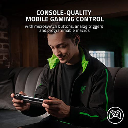 Razer Kishi V2 Mobile Gaming Controller for Android: Console Quality Controls - Universal Fit - Stream PC, Xbox, PlayStation, Touch Screen Android Games - Customizable Triggers - Ergonomic Design - color: Black, style: Kishi V2