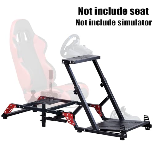 Racing Simulator Stand Cockpit Frame (No Seat) Steering Wheel Stand Support for Logitech G29/G920/G923/G27/G25 for Thrustmaster T248/T300/TS-PC/TS-XW/T500/T500RS/T300RS/TX/TMX
