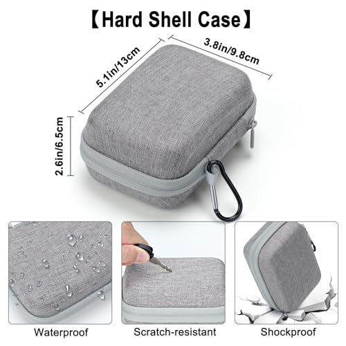 Jiusion USB Microscope Case for Carson MicroBrite Plus (MM-300) BNISE LAKWAR BEBANG Brand Pocket Microscope Mini Handheld Scope, Waterproof Shockproof Dust-proof Include a Carabiner (Case Only) - size: For Carson MicroBrite Plus BNISE/LAKWAR/BEBANG