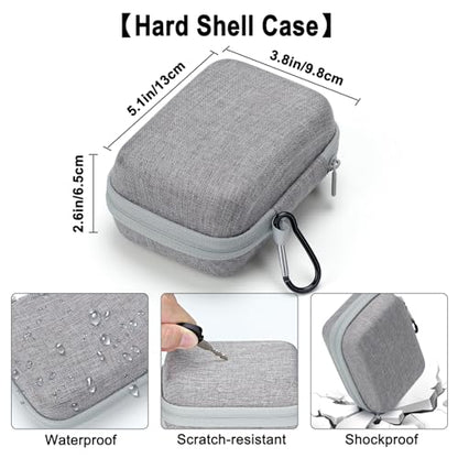 Jiusion USB Microscope Case for Carson MicroBrite Plus (MM-300) BNISE LAKWAR BEBANG Brand Pocket Microscope Mini Handheld Scope, Waterproof Shockproof Dust-proof Include a Carabiner (Case Only) - size: For Carson MicroBrite Plus BNISE/LAKWAR/BEBANG