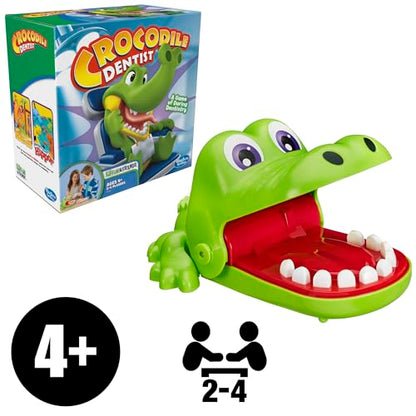 Hasbro Gaming Crocodile Dentist Kids Board Game, Ages 4 and Up (Amazon Exclusive)