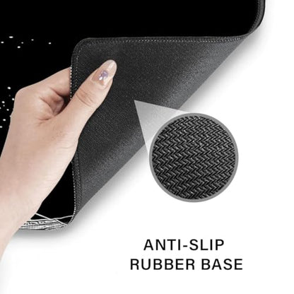 Desk Pad and Keyboard Wrist Rest, Large Mouse Pad + Keyboard Pad+Mouse Wrist Support, Non-Slip Desk Mat Protector for Office, Home 31.5×11.8 Inches Wave - color: Wave
