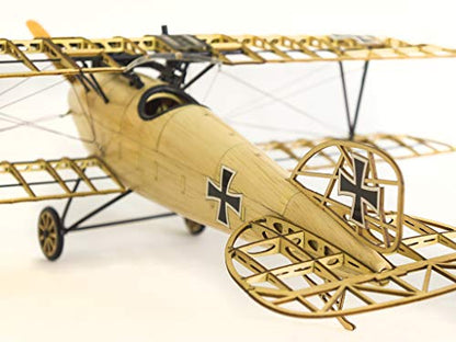 Viloga 3D Wooden Airplane Puzzles DIY Albatross D.III Biplane Model Kit, Laser-Cut Balsa Wood Airplane Kits to Build, Perfect 3D Wooden Jigsaw Puzzle for Adults Men Birthday Gift Home Decoration