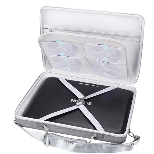 Tourmate Hard Storage Case for BOIFUN/POFOTO/YOTON 17.5" 16.9" 15.5" Portable DVD Player,PJGCWB 16.9" POFOTO 15.7" Portable EVA Box (Only Box) (Hemp Gray) - color: Hemp Gray
