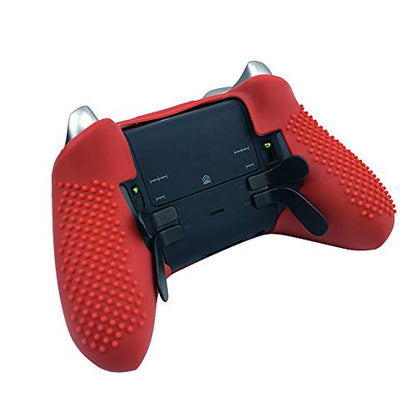 OSTENT Soft Protective Silicone Rubber Skin Case Cover for Xbox One Elite Controller (Red) - color: Red