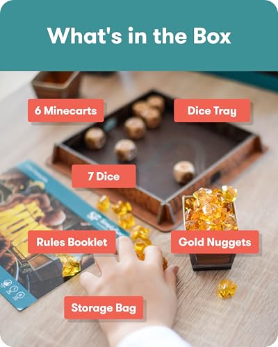 SimplyFun My Mine - Engaging Dice Based Probability & Strategy Game to Learn and Master Outcome Prediction, Fun Educational Experience for 2-6 Players, Suitable for Ages 6 and Up - style: My Mine