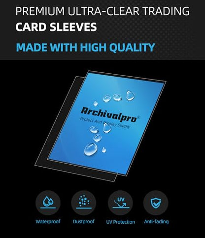 Ultra Clear Soft Penny Sleeves - 100pcs Standard Size Trading Card Protectors, Fits 35-55PT Cards, Acid-Free PVC-Free Card Sleeves for Collectors, Sports & Outdoors - size: 66×92mm (2.60"×3.62")