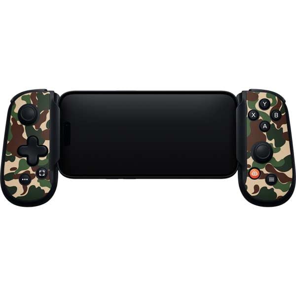 Skinit Decal Gaming Skin Compatible with Backbone One for iPhone Game Controller - Street Camo Design - color: Green - CAMBPE01