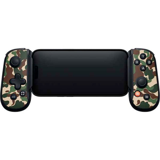 Skinit Decal Gaming Skin Compatible with Backbone One for iPhone Game Controller - Street Camo Design - color: Green - CAMBPE01
