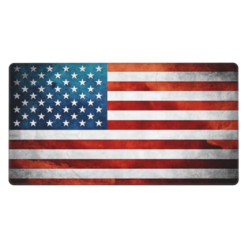 MTG Playmat Flag Board Game Card Game Trading Card Game Play Mat TCG Mat Desk Pad Original Hand Painted Stitched Edges Rubber Base Smooth Surface 23.5x13.7in