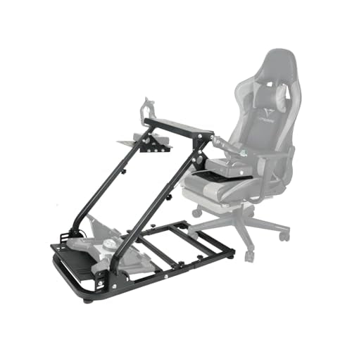 Marada Wheel Stand and Flight Sim Stand Compatible with Thrustmaster HOTAS WARTHOG, Logitech G25 G27 G29 G920 Adjustable Foldable Wheels,Pedals,Throttle,Joystick not Included