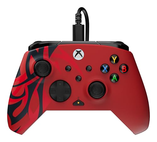 Turtle Beach Rematch Advanced Wired Gaming Controller for Xbox & PC | Xbox Series X|S, Xbox One, PC, 2 Remappable Buttons, Hall-Effect Triggers, Audio Controls, Mic Mute, Ergonomic, Spirit Red - color: Spirit Red