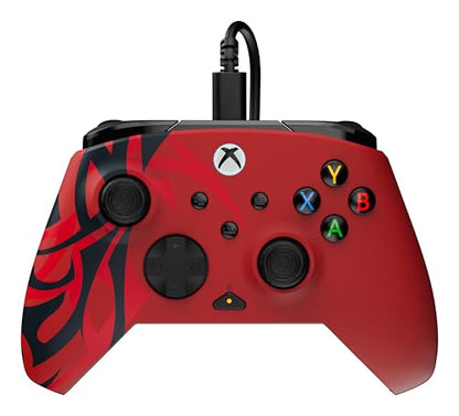 Turtle Beach Rematch Advanced Wired Gaming Controller for Xbox & PC | Xbox Series X|S, Xbox One, PC, 2 Remappable Buttons, Hall-Effect Triggers, Audio Controls, Mic Mute, Ergonomic, Spirit Red - color: Spirit Red