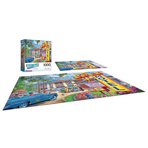 RoseArt - Back to The Past - Rose Motel - 1000 Piece Jigsaw Puzzle for Adults - style: Rose Motel
