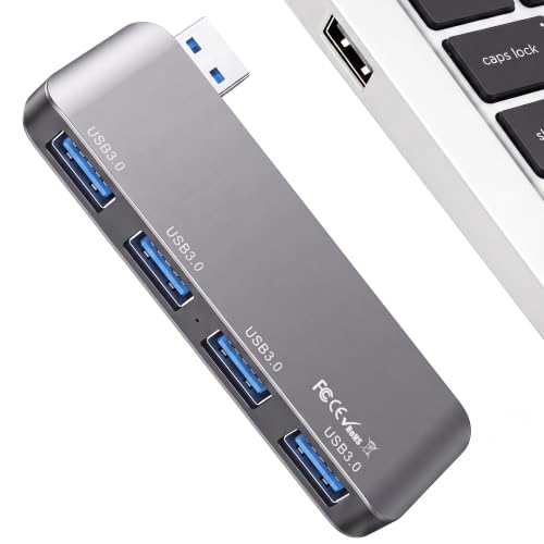 Left USB Hub, Cable-Free USB Splitter,Portable USB Hub for Laptop | One-hand Operation & Device Protection,Plug and Play,cordless integrated design,5Gbps High Speed Transfer - style: Left USB 3.0 Hub