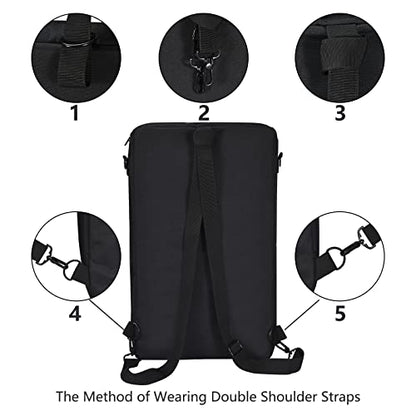 Padded DJ Controller Case for Pioneer DDJ-FLX4, DDJ SB3 400, Protector Bag Backpack Compatible with Hercules Inpulse 300, For Roland dj-202 / for Traktor Kontrol S2 Mk3 DJ Controllers Storage