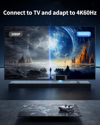 Red TV Docking Station for Nintendo Switch 2/1 | 4K@60HZ HDMI/USB 3.0/100W Charge PD Port - color: Red