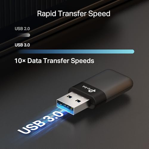 TP-Link Archer TX50U AX3000 Wi-Fi 6 USB Wi-Fi Adapter for Desktop PC, Fast & Stable Dual Band Wireless Network Adapter, USB 3.0, Plug and Play, MU-MIMO|OFDMA|WPA3, Compatible with Windows 11/10 - style: AX3000, WiFi 6