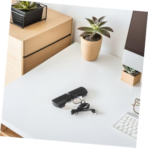 VALICLUD USB Computer Speaker Clip-on for Laptop Desktop, Wired Music Voice Box with 3. Power Supply, Compact Home Office Monitor Soundbar
