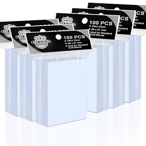 600 Counts Standard Clear Card Sleeves, 66x91mm Premium PP Plastic Protectors for Trading Cards, MTG, Magic, Sports Cards & Photo Storage - color: 600-clear, size: 66*91mm | 600 Count