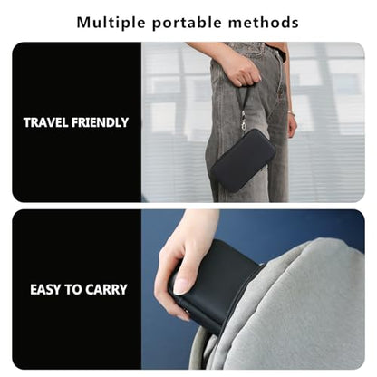 Supmay Hard Carrying Case Compatible with Nintendo DS Lite NDSL, Gameboy Advance Games Storage Holder Travel Bag with Mesh Pocket for USB Charging Cable, Stylus, Earphones, Game Cartridge, Black - color: Black+Black