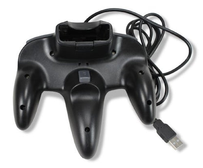 Classic Retro N64 Bit USB Wired Controller for PC and MAC - Black