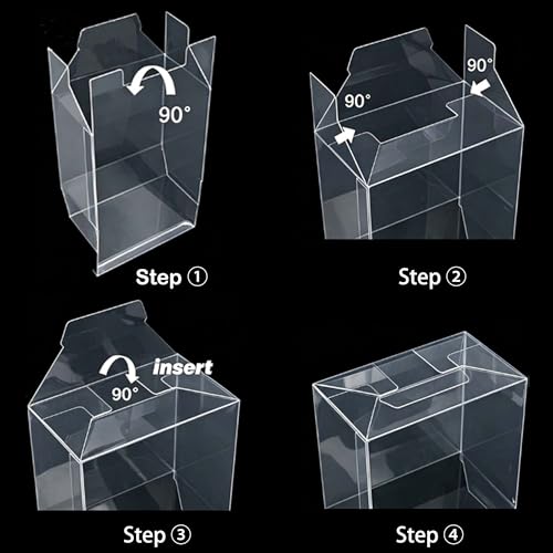 8PCS Plastic Protector Case for Booster Bundle, Foldable Display Box Clear Booster Bundle/Build&Battle Collectors Cards Protector Storage (Will NOT fit Ascended Heroes or Perfect Order)