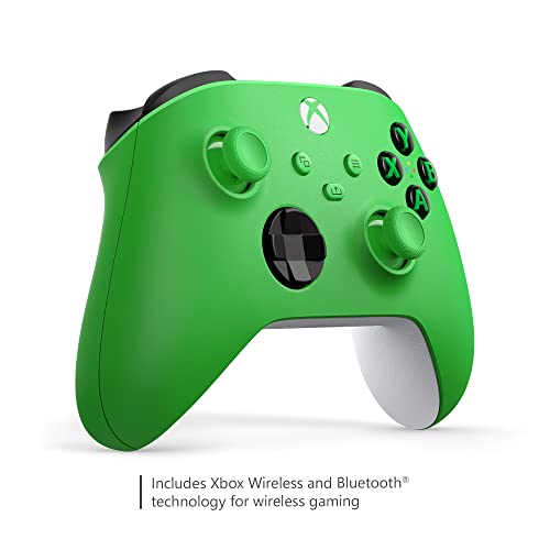 Xbox Core Wireless Gaming Controller – Velocity Green Series X|S, One, Windows PC, Android, and iOS