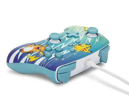 PowerA Enhanced Nintendo Switch and Switch 2 Wired Controller - Pikachu Evolution, Pokemon Switch Controller, Mappable Gaming Buttons, Officially licensed - color: Pikachu Evolution