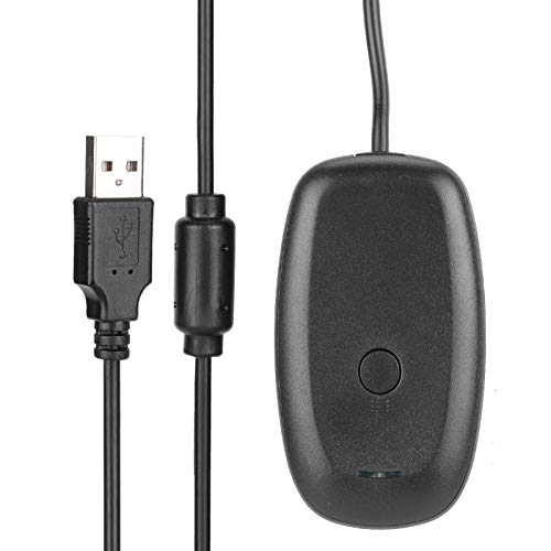 USB Gaming Receiver, Wireless USB Gaming Receiver Adapter, Plug and Play PC Receiver for 360 Controllers, Supports up to Four Wireless Controllers and Headsets