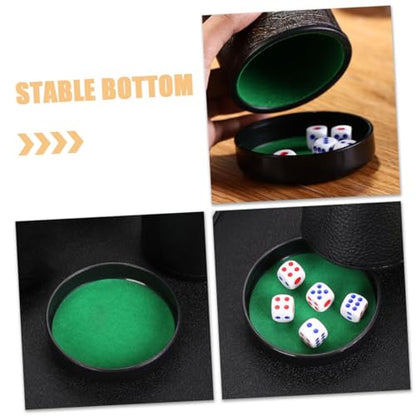 5pcs Professional Dice Cup Lid Durable Dice Cup Accessories for Ktv and Party Games Soundproofing Base Plate with Easy Installation for Enhanced Stability