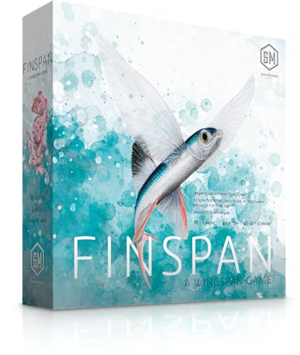 Stonemaier Games: Finspan - A Wingspan Game by David Gordon & Michael O’Connell | A Relaxing Strategy Board Game About Collecting Fish and Ocean Diving for Adults and Family | 1-5 Players, 60 Mins