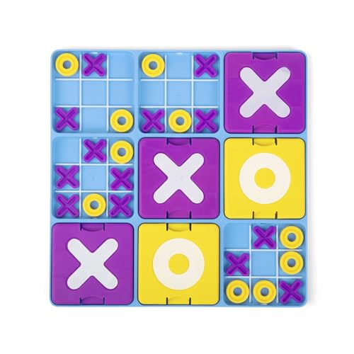 Ultimate Tic Tac Toe™ By Relatable, Exciting Board Games for Family Gatherings, Great Classroom Games for Kids, Includes 1 Board, 41 Mini X's, 40 Mini O's, 5 Large X's, 5 Large O's