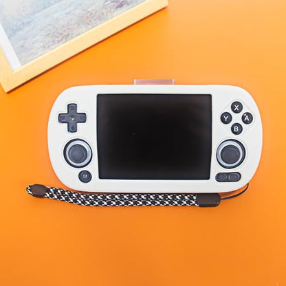 Silicone Protective Case for ANBERNIC RG40XX H Gaming Console Anti-Scratch Dust-Proof Soft Sleeve Cover Protector Gaming Console Sleeve Shell (Light White) - color: Light White