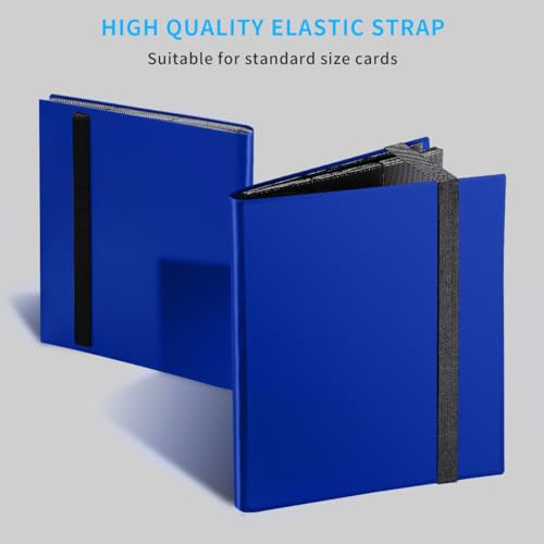 Card Binder, Upgraded 9 Pockets Trading Card Collection Binder for Cards, 360 Card Book Holder Album for Yugioh, MTG, TCG, Magic, Sports Cards - Blue - color: Dark Blue