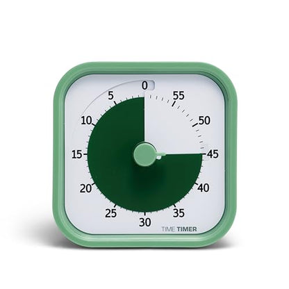 TIME TIMER Home MOD – 60-Minute Visual Timer, Home Edition, Silent Operation, for Homeschool Supplies, Study, Office & Meetings (Fern Green) - color: Fern Green, style: Timer