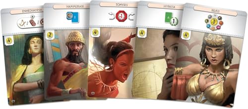 Asmodee 7 Wonders Leaders Board Game EXPANSION - Unleash the Power of Exceptional Leaders, Civilization Strategy Game for Kids and Adults, Ages 10+, 3-7 Players, 40 Min Playtime - style: Luxurious Elegant