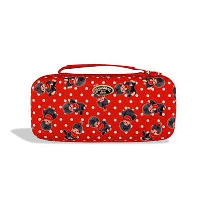 Sonix x Monchhichi Carrying Case for Nintendo Switch 2, Switch 1, Lite, OLED, Protective Travel Case with Game Cartridge Storage | Monchhichi Red Dot - color: Monchhichi Red Dot