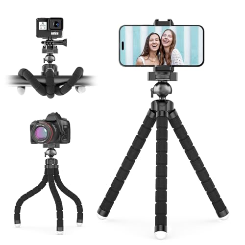 UBeesize Phone Tripod Pro S, Flexible Desk Stand with Wireless Remote, Mini Holder for Camera and GoPro - style: Tripod S