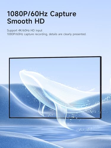 Hagibis USB3.0 Video Capture Card with 100W PD, HDMI to USB A/USB C Capture Cable 1080P@60fps YUY2 MJPEG MS2130 for Quest 3 2 Pro VR Switch2 PS4/5 Live Broadcast, Gaming, Streaming, Recorder