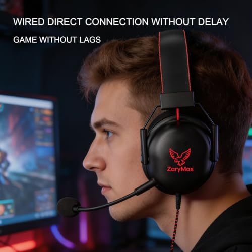Wired Gaming Headset,Removable Mic,USB-C,3.5mm Audio Jack